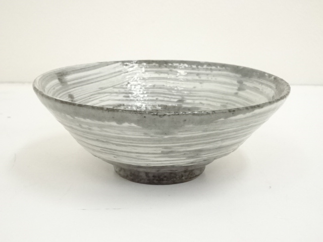 JAPANESE TEA CEREMONY / HAKEME TEA BOWL CHAWAN / KYO WARE / ARTISAN WORK